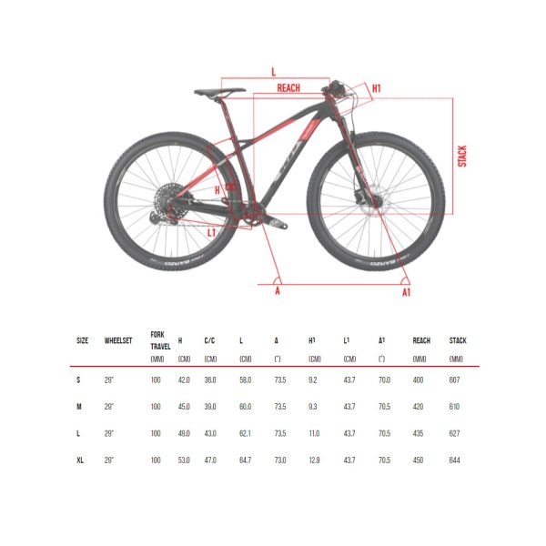 Wilier 101X size