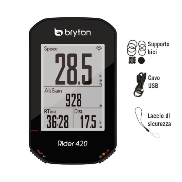 Ciclocomputer BRYTON Rider 420E GPS