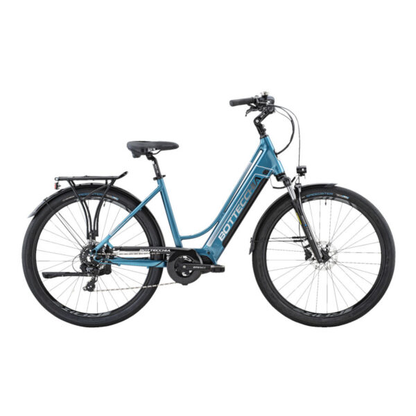 Bicicletta BOTTECCHIA BE22 Cambridge Donna 28” Oli Plus eBike Trekking Shimano TX800 8s 630Wh BLU