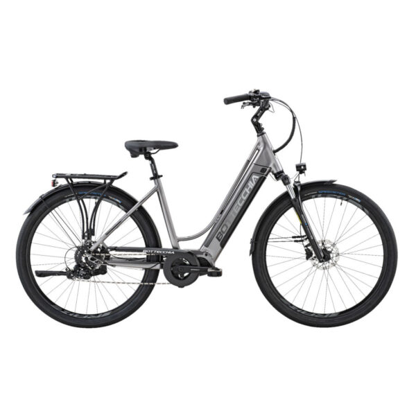 Bicicletta BOTTECCHIA BE22 Cambridge Donna 28” Oli Plus eBike Trekking Shimano TX800 8s 630Wh Titanio