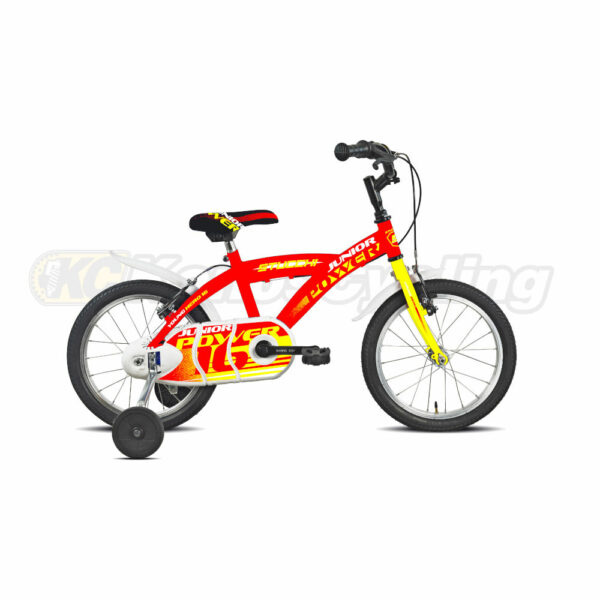 Bicicletta STUCCHI Junior Power S670 16” 1v Rosso Giallo con Stabilizzatori